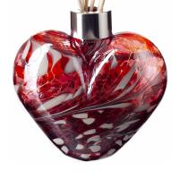 Amelia Art Glass Red, Pink & Violet Heart Reed Diffuser Extra Image 1 Preview
